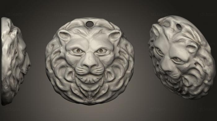 3D модель Медальон со львом (STL)